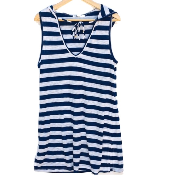 Miken Other - NWT Swim Cover-Up • Blue/White Stripes • Small